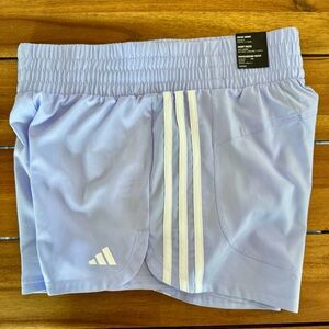 Adidas Pacer Running Shorts - S - violet - woven High Rise - loose fit